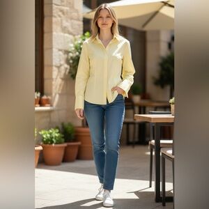 Moda International Light Yellow Dress Shirt